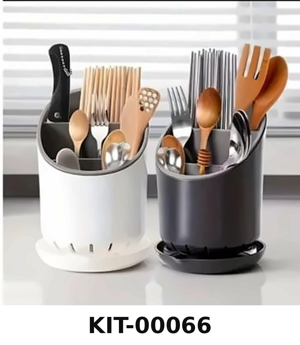 Kitchen Storage Chopsticks Tube with Drain Plate