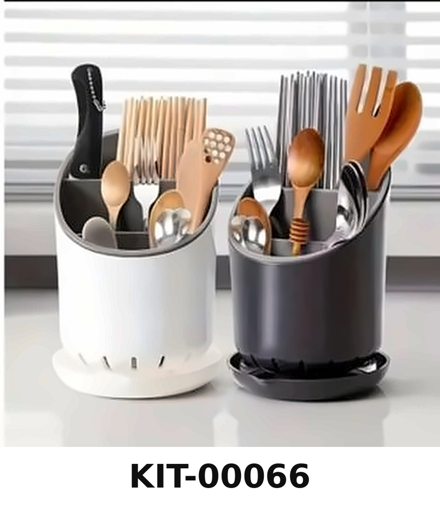Kitchen Storage Chopsticks Tube with Drain Plate